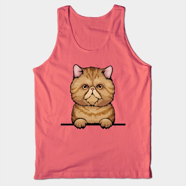 Tabby Exotic Cat Tank Top by mankjchi